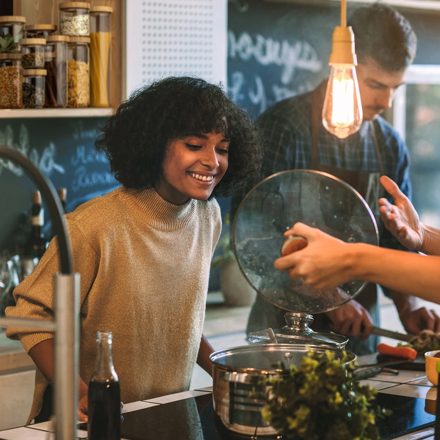 Stapelglas Mit Bambusdeckel 1000 Ml Stapelbar Luftdicht 4 Stapelglas Mit Bambusdeckel 1000 Ml Stapelbar Luftdicht – Bild 2