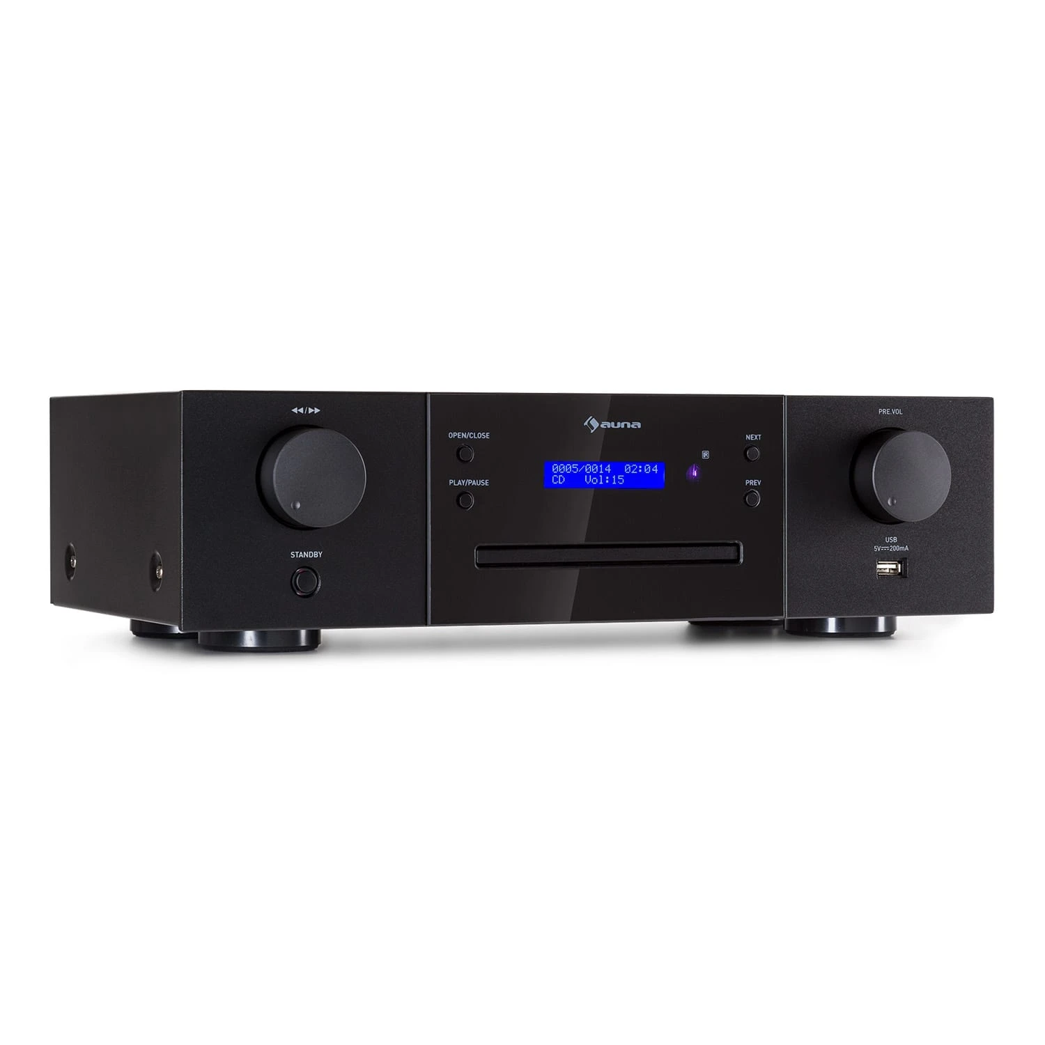 CD-1000 DG CD-Player USB MP3 Fernbedienung LED-Display Aluminium 3 CD-1000 DG CD-Player USB MP3 Fernbedienung LED-Display Aluminium