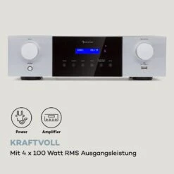 AMP-4000 DAB Hifi-Stereo-Verstärker DAB+-Radio USB Fernbedienung LED-Display -Haushaltsgeräte Store 10038330 de 0004 logo