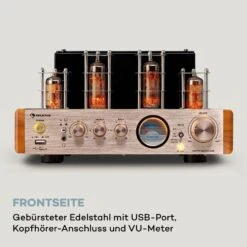 Amp VT Röhrenverstärker HiFi-Verstärker 2x35W RMS BT Opt./Koax./AUX-In -Haushaltsgeräte Store 10038336 de 0005 logo