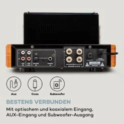 Amp VT Röhrenverstärker HiFi-Verstärker 2x35W RMS BT Opt./Koax./AUX-In -Haushaltsgeräte Store 10038336 de 0006 logo