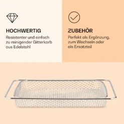 AeroVital Jumbo Heißluftfritteuse Gitterkorb Edelstahl 8 AeroVital Jumbo Heißluftfritteuse Gitterkorb Edelstahl -Haushaltsgeräte Store 10038341 de 0003 logo