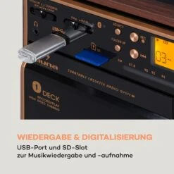 388-BT Wood Stereoanlage Hifi-System Plattenspieler -Haushaltsgeräte Store 10038372 de 0004 logo
