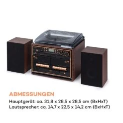 388-BT Wood Stereoanlage Hifi-System Plattenspieler -Haushaltsgeräte Store 10038372 de 0008 logo
