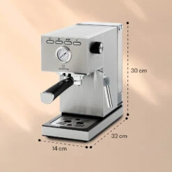 Pausa Espressomaker 1350 Watt 20 Bar Druck Wassertank: 1,4 Liter Edelstahl -Haushaltsgeräte Store 10038393 yy 0008 logo
