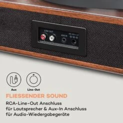 TT-Classic Plus Plattenspieler Staubschutz Bluetooth Record-Funktion 33/45/78 U/min -Haushaltsgeräte Store 10038691 de 0007 logo