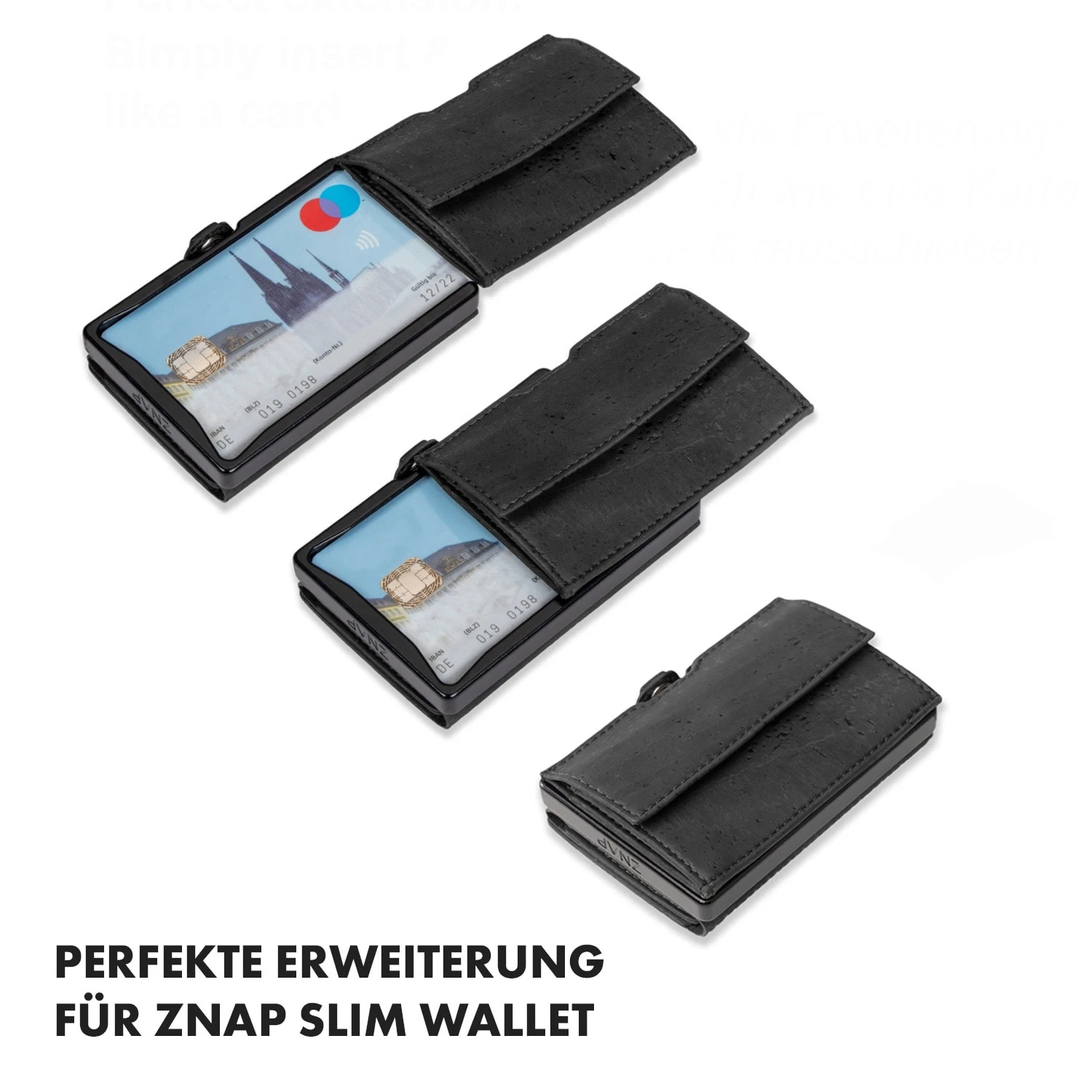 Coin Pocket Mit RFID-Schutzkarte Für ZNAP Slim Wallets 8 Und 12 Druckknopf 4 Coin Pocket Mit RFID-Schutzkarte Für ZNAP Slim Wallets 8 Und 12 Druckknopf – Bild 2