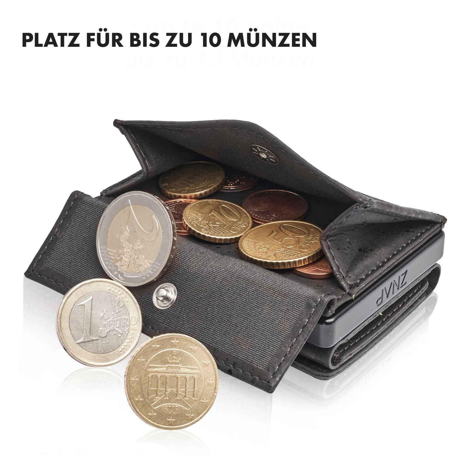 Coin Pocket Mit RFID-Schutzkarte Für ZNAP Slim Wallets 8 Und 12 Druckknopf 6 Coin Pocket Mit RFID-Schutzkarte Für ZNAP Slim Wallets 8 Und 12 Druckknopf – Bild 4