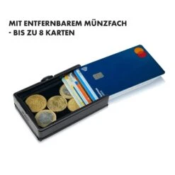 ZNAP Slim Wallet 12 Karten Münzfach 8 X 1,8 X 6 Cm (BxHxT) RFID-Schutz -Haushaltsgeräte Store 10038735 de 0005 logo