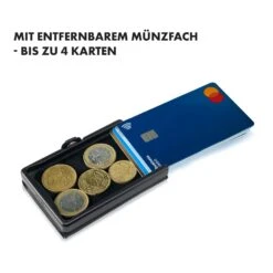 ZNAP Slim Wallet 8 Karten Münzfach 8 X 1,5 X 6 Cm (BxHxT) RFID-Schutz -Haushaltsgeräte Store 10038739 de 0005 logo