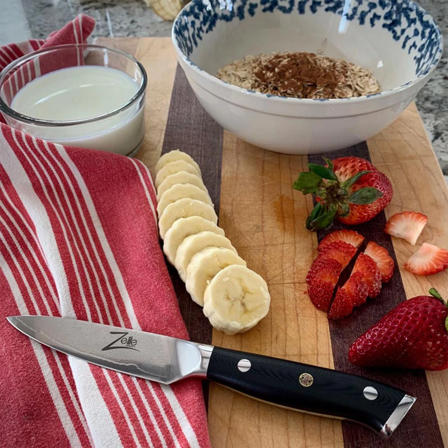 Alpha-Royal Japanese Serie 4" Schälmesser Damaszener-Stahl 67-lagig 4 Alpha-Royal Japanese Serie 4" Schälmesser Damaszener-Stahl 67-lagig – Bild 3