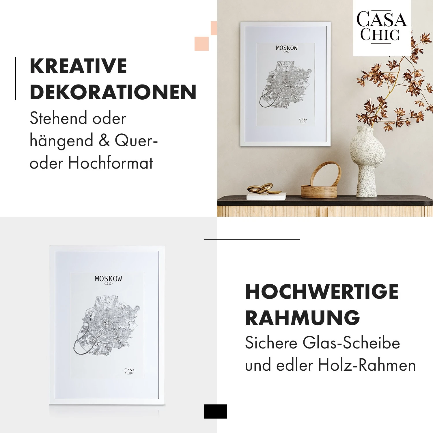 Kenton Bilderrahmen Rechteckig DIN A1 Passepartout Plexiglas 4 Kenton Bilderrahmen Rechteckig DIN A1 Passepartout Plexiglas – Bild 3