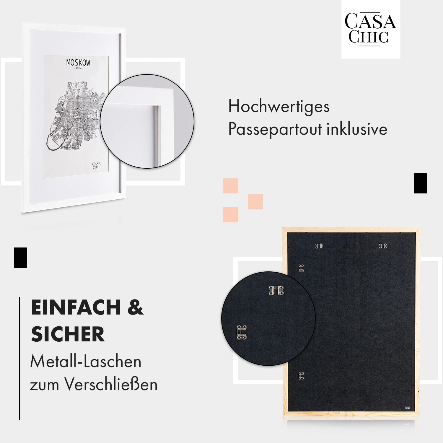 Kenton Bilderrahmen Rechteckig DIN A1 Passepartout Plexiglas 5 Kenton Bilderrahmen Rechteckig DIN A1 Passepartout Plexiglas – Bild 4