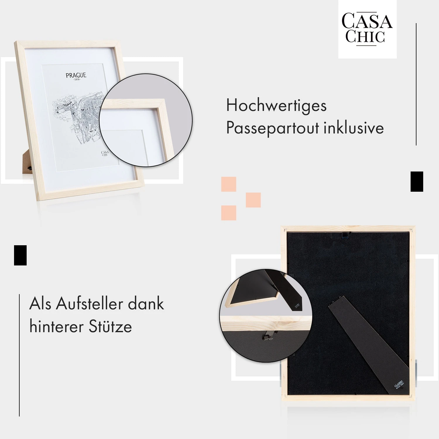 Edinburgh Bilderrahmen Rechteckig 30 X 40 Cm Fotos Passepartout Echtholz 6 Edinburgh Bilderrahmen Rechteckig 30 X 40 Cm Fotos Passepartout Echtholz – Bild 4