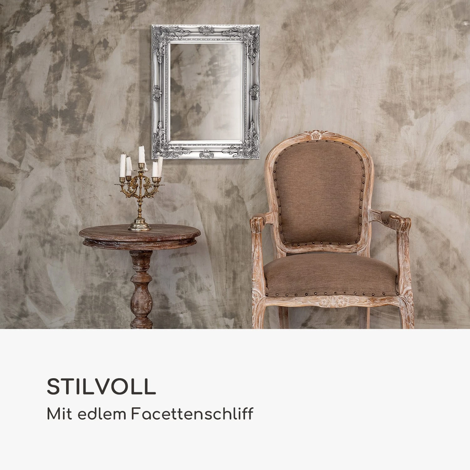 Ipswich Wandspiegel Massivholzrahmen Rechteckig 53 X 42 Cm 5 Ipswich Wandspiegel Massivholzrahmen Rechteckig 53 X 42 Cm – Bild 3