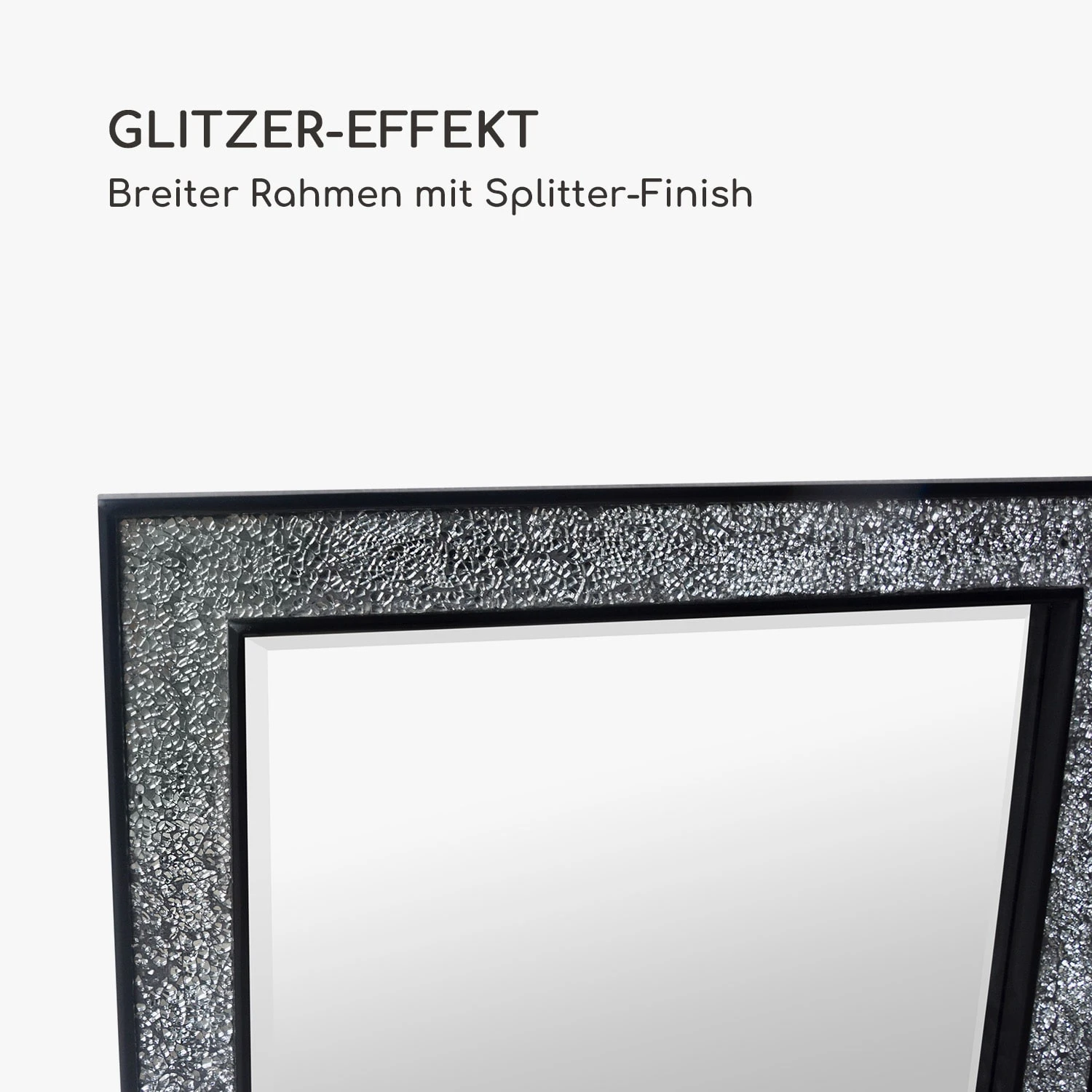 Watford Wandspiegel 90 X 60 Cm Echtholz Glasfliesen Mit Mosaikeffekt 7 Watford Wandspiegel 90 X 60 Cm Echtholz Glasfliesen Mit Mosaikeffekt – Bild 5