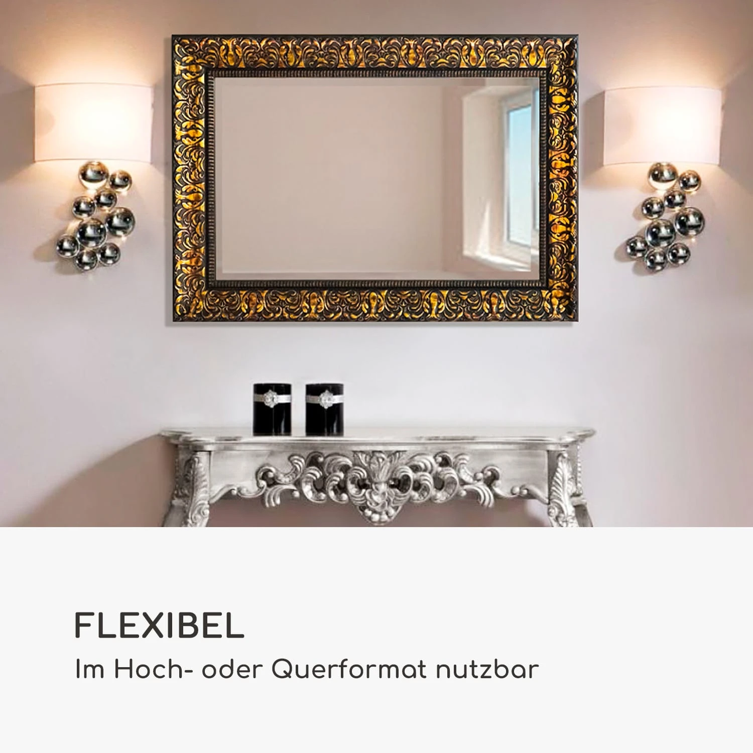 Manresa Wandspiegel Holzrahmen Rechteckig 90 X 60 Cm Vintage 4 Manresa Wandspiegel Holzrahmen Rechteckig 90 X 60 Cm Vintage – Bild 2