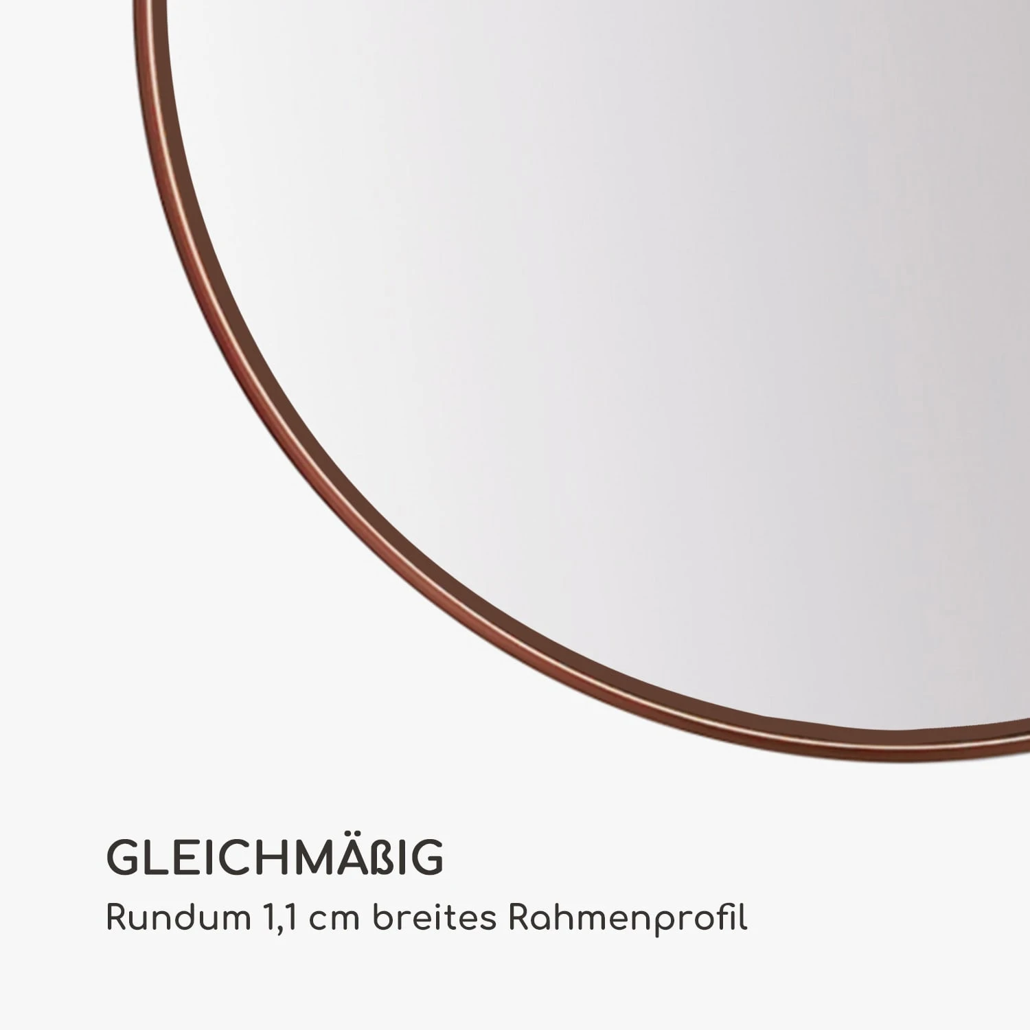 Fournier Wandspiegel Metallrahmen Rund 58,8 X 58,8 Cm 7 Fournier Wandspiegel Metallrahmen Rund 58,8 X 58,8 Cm – Bild 5