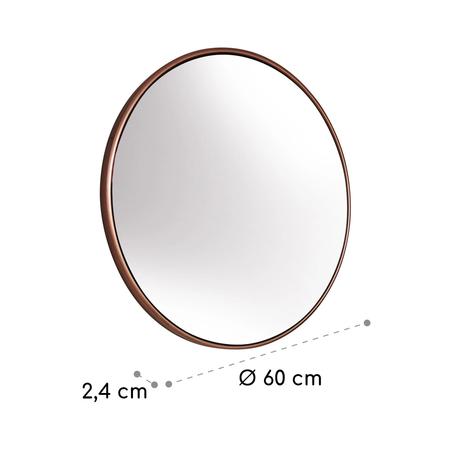 Fournier Wandspiegel Metallrahmen Rund 58,8 X 58,8 Cm 8 Fournier Wandspiegel Metallrahmen Rund 58,8 X 58,8 Cm – Bild 6