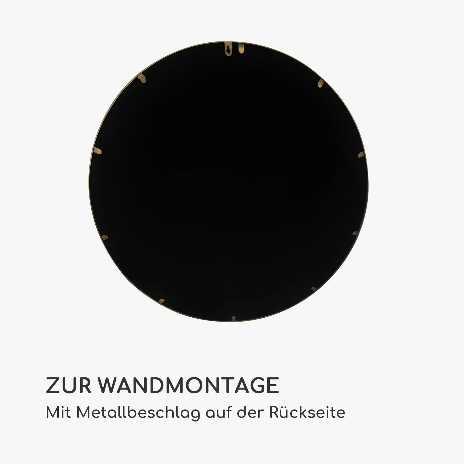 Berkeley Wandspiegel Metallrahmen Rund Ø 80 Cm Zweig-Design 7 Berkeley Wandspiegel Metallrahmen Rund Ø 80 Cm Zweig-Design – Bild 5