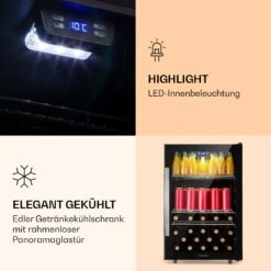 Beersafe 5XL Kühlschrank 148 Liter 3 Böden Panoramaglastür Edelstahl 12 Beersafe 5XL Kühlschrank 148 Liter 3 Böden Panoramaglastür Edelstahl -Haushaltsgeräte Store 10039512 de 0004 logo