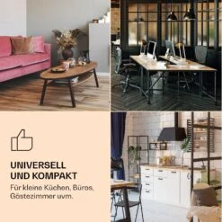 Audrey Retro-Kühlschrank 70 Liter 3 Regale 2 Türfächer Innenbeleuchtung -Haushaltsgeräte Store 10039694 de 0005 logo