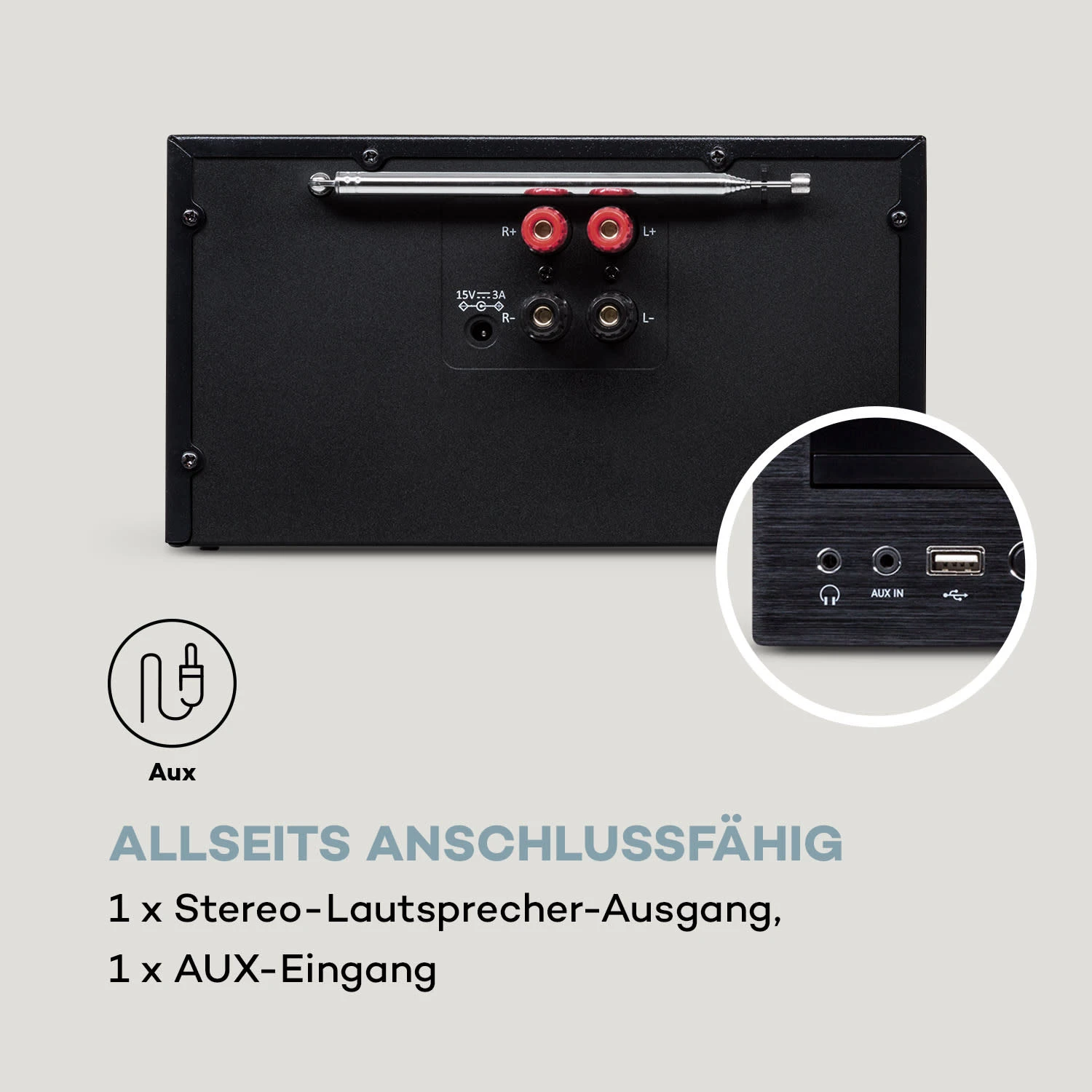 Connect System Stereoanlage 40 Watt Max. Internet/DAB+/ FM Radio CD-Player 7 Connect System Stereoanlage 40 Watt Max. Internet/DAB+/ FM Radio CD-Player – Bild 5