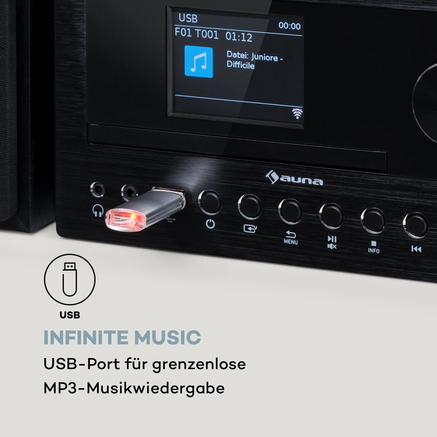 Connect System Stereoanlage 40 Watt Max. Internet/DAB+/ FM Radio CD-Player 10 Connect System Stereoanlage 40 Watt Max. Internet/DAB+/ FM Radio CD-Player – Bild 8