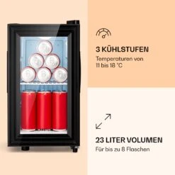Brooklyn 23 Slim Kühlschrank LED Kunststoff-Einsatz Glastür 11 Brooklyn 23 Slim Kühlschrank LED Kunststoff-Einsatz Glastür -Haushaltsgeräte Store 10039904 de 0003 logo