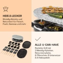 All-U-Can-Grill Raclette Raclette-Grill 4-in-1 Zubehör Für 8 Personen 13 All-U-Can-Grill Raclette Raclette-Grill 4-in-1 Zubehör Für 8 Personen -Haushaltsgeräte Store 10039923 de 0005 logo