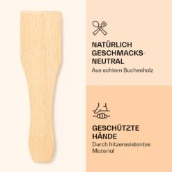 Raclette Spatulas Holzspatel Pfannenwender Zubehör 8 Stück Für Raclette-Pfännchen 8 Raclette Spatulas Holzspatel Pfannenwender Zubehör 8 Stück Für Raclette-Pfännchen -Haushaltsgeräte Store 10039924 de 0003 logo