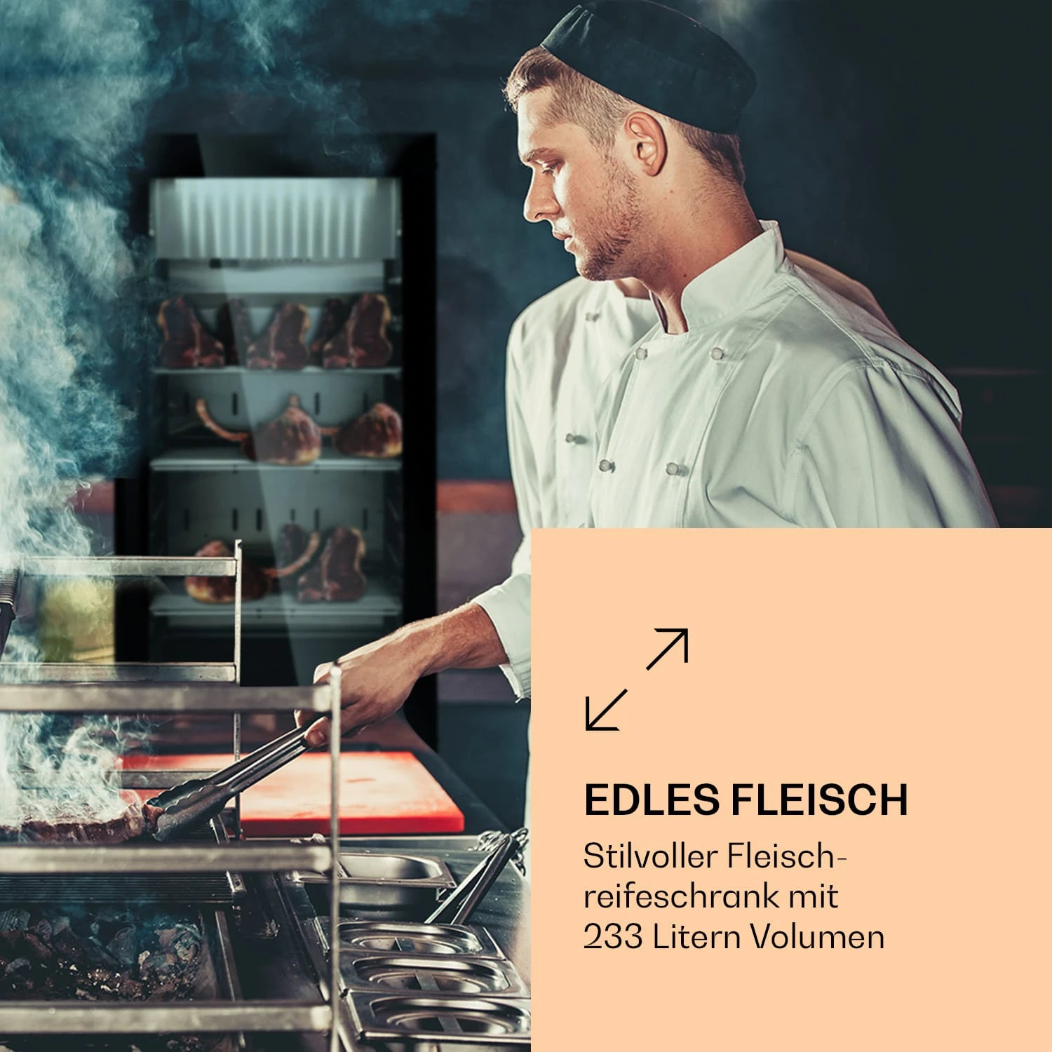 Steakhouse Pro 233 Onyx Fleischreifeschrank 1 Zone 233 L 1-25°C Touch Panorama 4 Steakhouse Pro 233 Onyx Fleischreifeschrank 1 Zone 233 L 1-25°C Touch Panorama – Bild 2