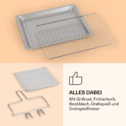 Vigor Air Heißluftfritteuse 1800 W 30 Liter 18 Programme -Haushaltsgeräte Store 10039941 de 0007 logo