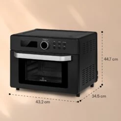 Prime Air Heißluftfritteuse 1500W 23l Timer 8 Programme 15 Prime Air Heißluftfritteuse 1500W 23l Timer 8 Programme -Haushaltsgeräte Store 10040025 yy 0007 dimensions