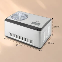 Dolce Bacio Smart Eiscremebereiter Yogurtmaker Kompressor 2 Liter WiFi Touch Edelstahl 17 Dolce Bacio Smart Eiscremebereiter Yogurtmaker Kompressor 2 Liter WiFi Touch Edelstahl -Haushaltsgeräte Store 10040048 yy 0008 dimensions