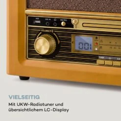 Belle Epoque 1906 Retro-Stereoanlage CD FM USB MP3 REC AUX -Haushaltsgeräte Store 10040054 de 0006 logo