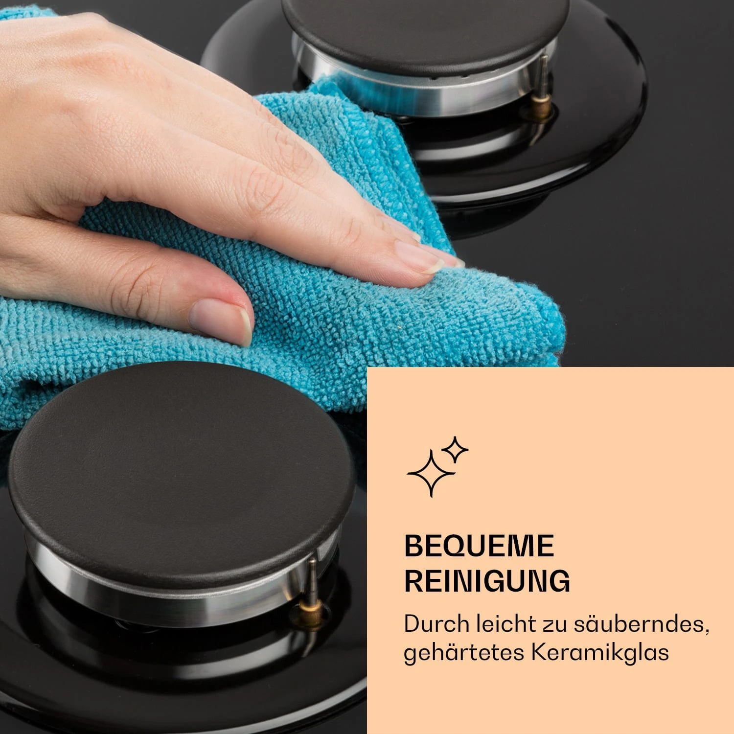 Ignito Chef Edition 5 Zonen Gaskochfeld 5-flammig Sabaf-Brenner Glaskeramik 8 Ignito Chef Edition 5 Zonen Gaskochfeld 5-flammig Sabaf-Brenner Glaskeramik – Bild 6