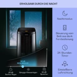 New Breeze 9 Mobile Klimaanlage 4-in-1 9.000 BTU / 2,6 KW EEK A Bodenrollen Timer 13 New Breeze 9 Mobile Klimaanlage 4-in-1 9.000 BTU / 2,6 KW EEK A Bodenrollen Timer -Haushaltsgeräte Store 10040154 de 0004 usp