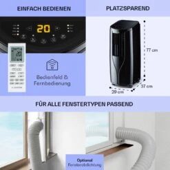 New Breeze 9 Mobile Klimaanlage 4-in-1 9.000 BTU / 2,6 KW EEK A Bodenrollen Timer 15 New Breeze 9 Mobile Klimaanlage 4-in-1 9.000 BTU / 2,6 KW EEK A Bodenrollen Timer -Haushaltsgeräte Store 10040154 de 0006 usp