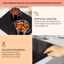 Victoria 4 Flex Induktionskochfeld Einbau 7000W 2 Flexzonen Timer -Haushaltsgeräte Store 10040201 de 0004 usp