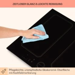 Victoria 4 Flex Induktionskochfeld Einbau 7000W 2 Flexzonen Timer -Haushaltsgeräte Store 10040201 de 0008 usp