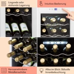 Shiraz 18 Slim Uno Weinkühlschrank 50l 18Fl Touch-Bedienfeld 5-18°C 14 Shiraz 18 Slim Uno Weinkühlschrank 50l 18Fl Touch-Bedienfeld 5-18°C -Haushaltsgeräte Store 10040215 de 0005 usp