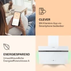 Alina 60 Smart Dunstabzugshaube 60 Cm 594 M³/h LED Ambiente-Licht Glasfront -Haushaltsgeräte Store 10040231 de 0003 logo