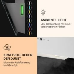 Alina 60 Smart Dunstabzugshaube 60 Cm 594 M³/h LED Ambiente-Licht Glasfront -Haushaltsgeräte Store 10040231 de 0005 logo
