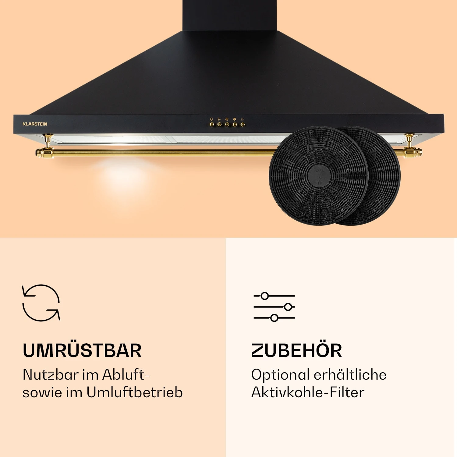 Montblanc 90 Dunstabzugshaube 610m³/h 165W 2x1,5W LED Reling 7 Montblanc 90 Dunstabzugshaube 610m³/h 165W 2x1,5W LED Reling – Bild 5