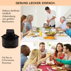 Vendure Heißluftfritteuse Mit Dampffunktion 1250W 5 Liter 6 Programme -Haushaltsgeräte Store 10040278 de 0006 usp