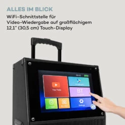 KTV M Karaoke-System 12,1" Touch-Display 2UHF Mic WiFi BT USB SD HDMI -Haushaltsgeräte Store 10040288 de 0003 logo