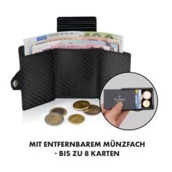 ZNAP Airtag Wallet 8 Karten Münzfach 9x1,5x6 Cm (BxHxT) RFID-Schutz -Haushaltsgeräte Store 10040308 de 0004 logo