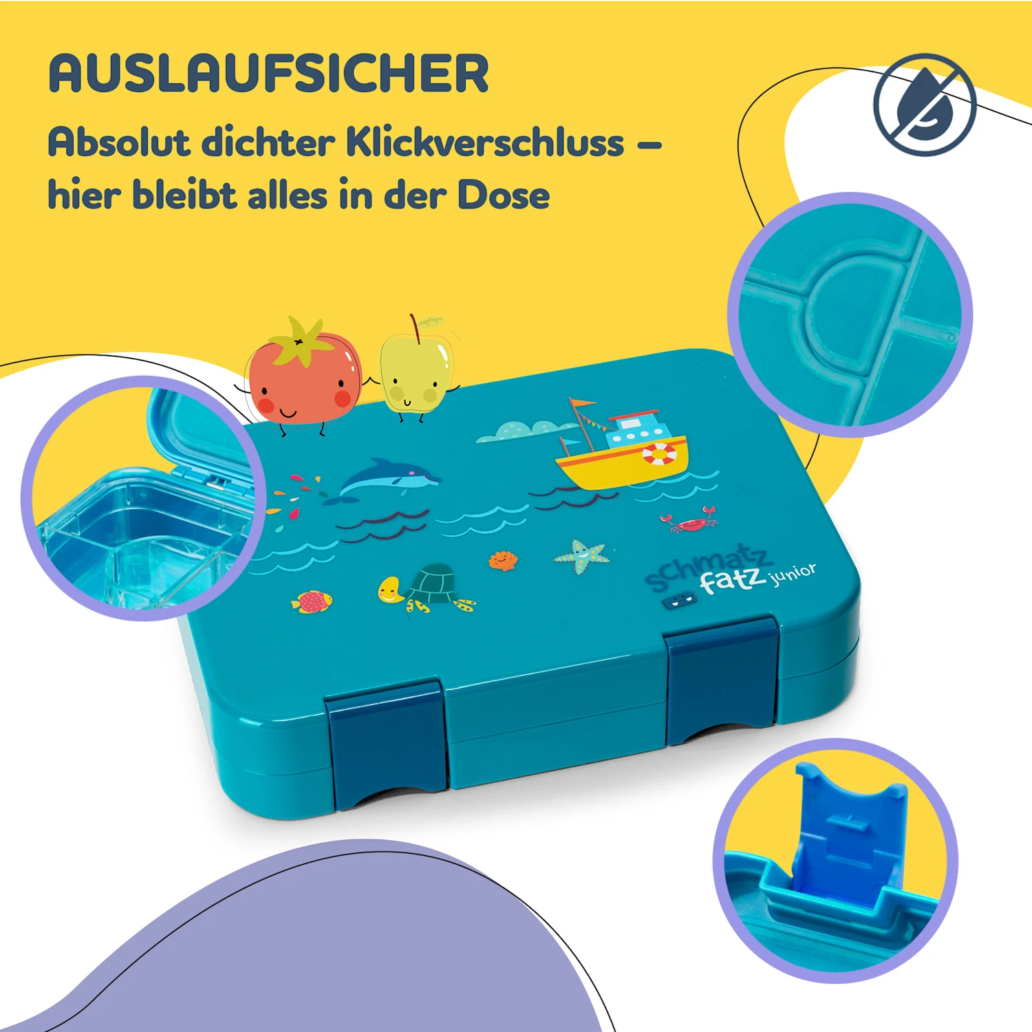 Junior Lunchbox 6 Fächer 21,3 X 15 X 4,5 Cm (BxHxT) BPA-frei 5 Junior Lunchbox 6 Fächer 21,3 X 15 X 4,5 Cm (BxHxT) BPA-frei – Bild 3