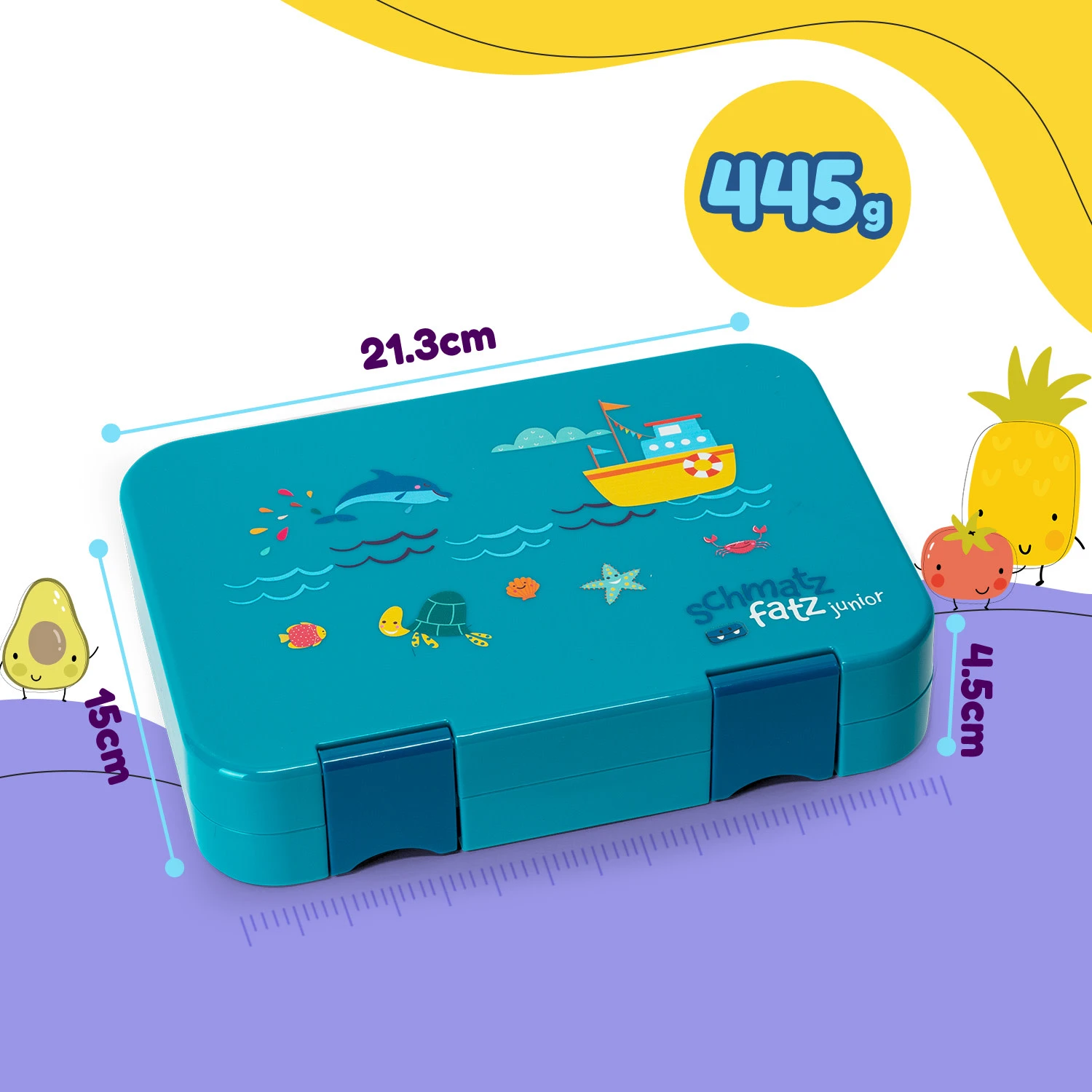 Junior Lunchbox 6 Fächer 21,3 X 15 X 4,5 Cm (BxHxT) BPA-frei 11 Junior Lunchbox 6 Fächer 21,3 X 15 X 4,5 Cm (BxHxT) BPA-frei – Bild 9